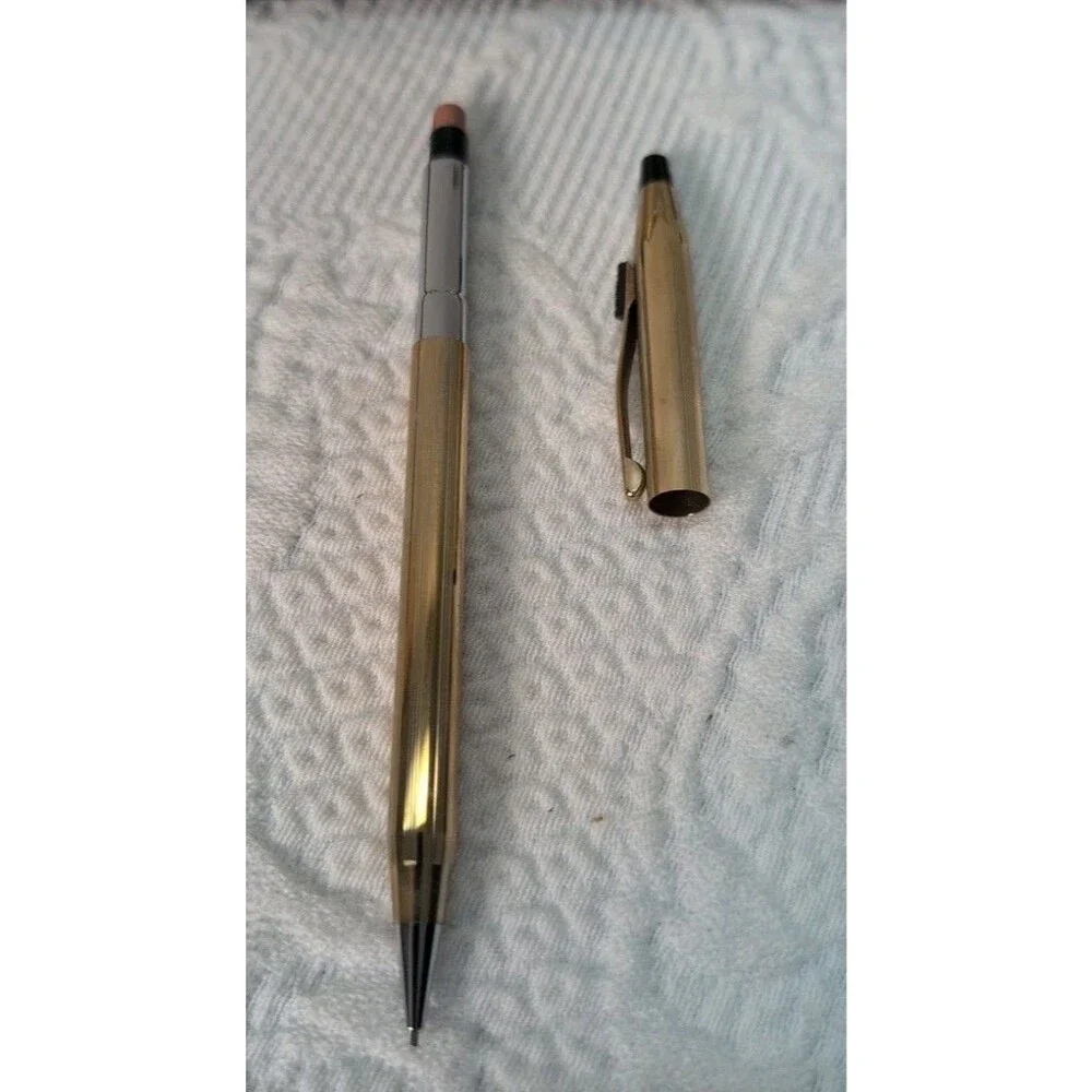 Vintage Cross Boeing 10k Gold Filled Mechanical Pencil Original Box W/ Eraser